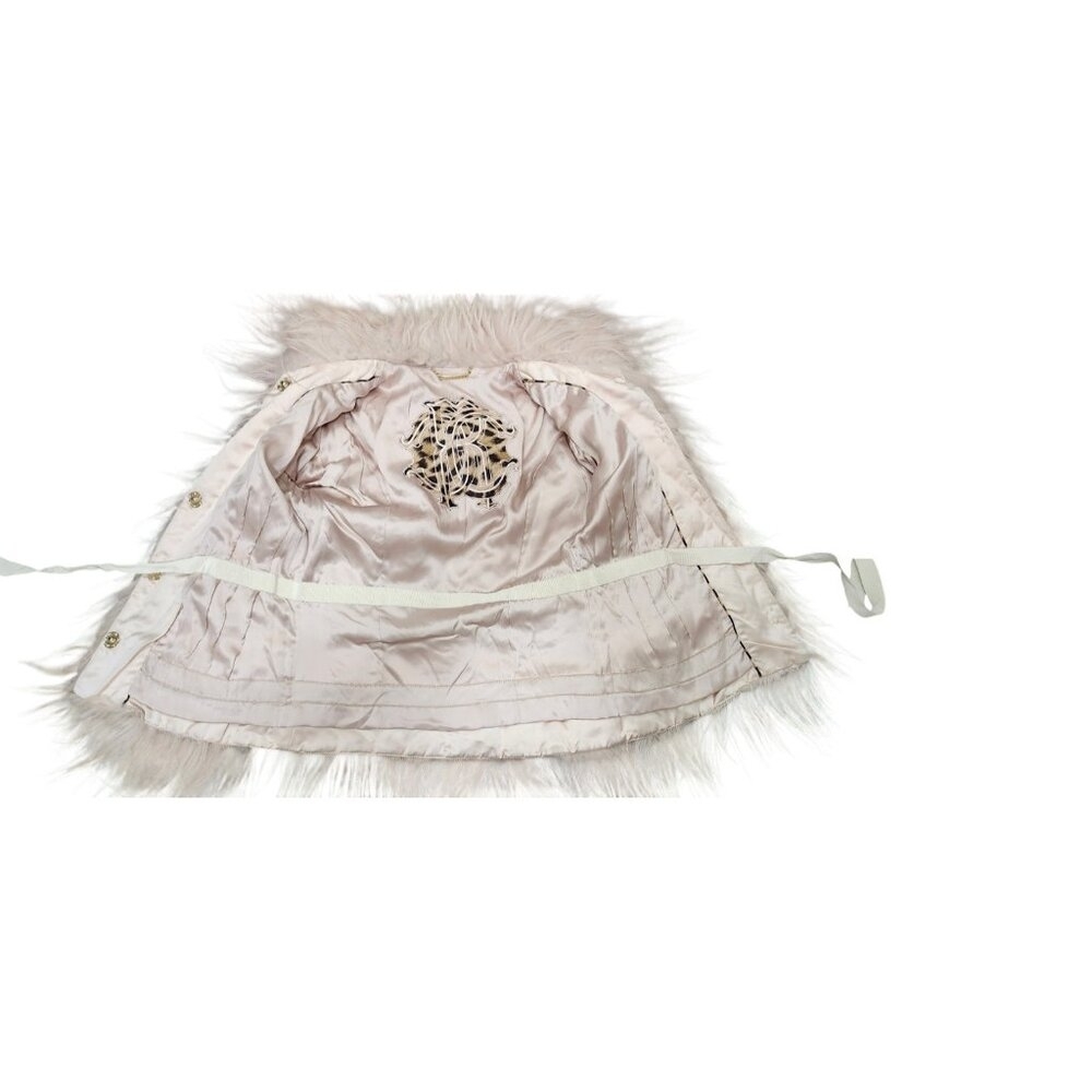 Roberto Cavalli 2008 Pale Pink Genuine Fur Jacket Women Approx EU 44 US XS - Picture 11 of 15